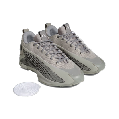 Adidas Men's Anthony Edwards 1 Low Shoes - Metallic Grey / Dove Grey / Cloud White
