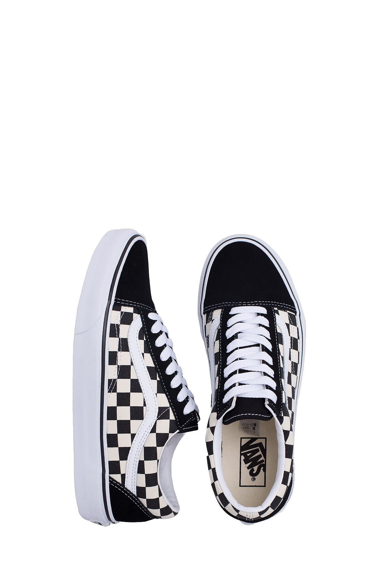 Vans Unisex's Old Skool Shoes - Primary Check Black / White
