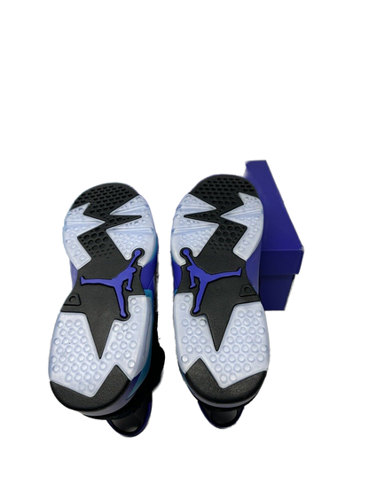 Nike Kids' Jordan 6 Retro Aqua Shoes - Black / Bright Concord / Aquatone