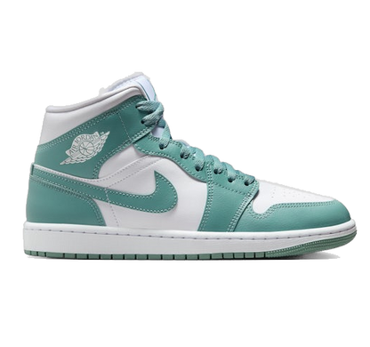 Nike Women's Air Jordan 1 Mid Shoes - White / Cannon