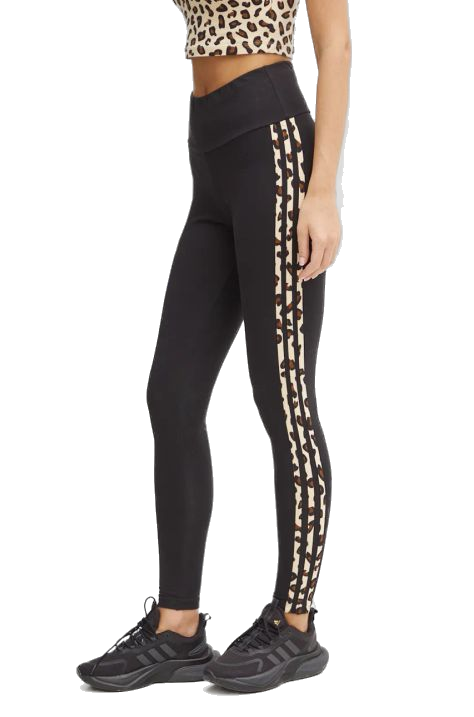 Adidas Women's Leopard Allover Print Leggings - Black