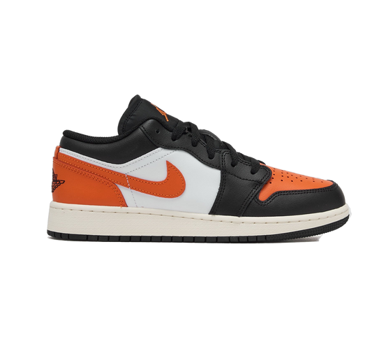 Nike Kids' Air Jordan 1 Low Shoes - Black / White / Sail / Starfish