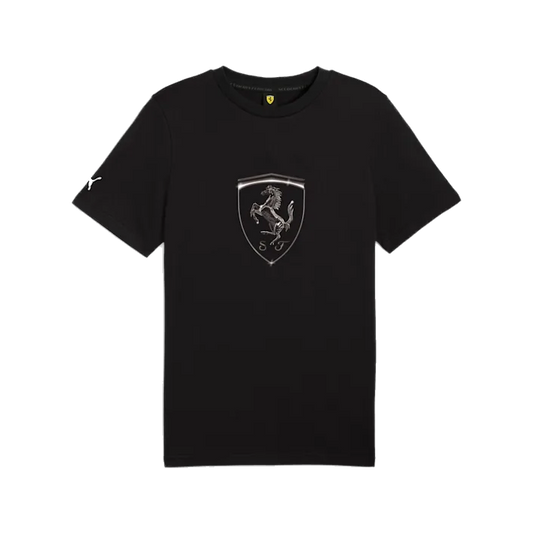 Puma Men's Scuderia Ferrari Race Tonal Big Shield Tee - Black