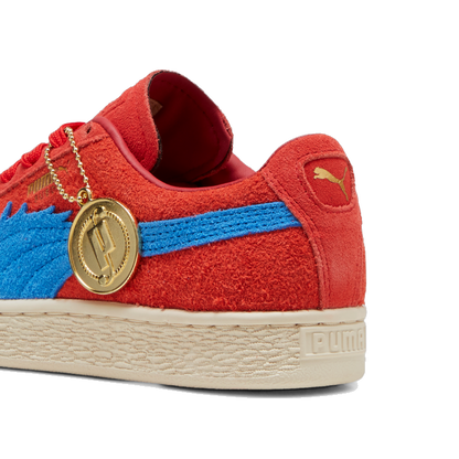 Puma Men's Suede One Piece Buggy Shoes - Red / Ultra Blue