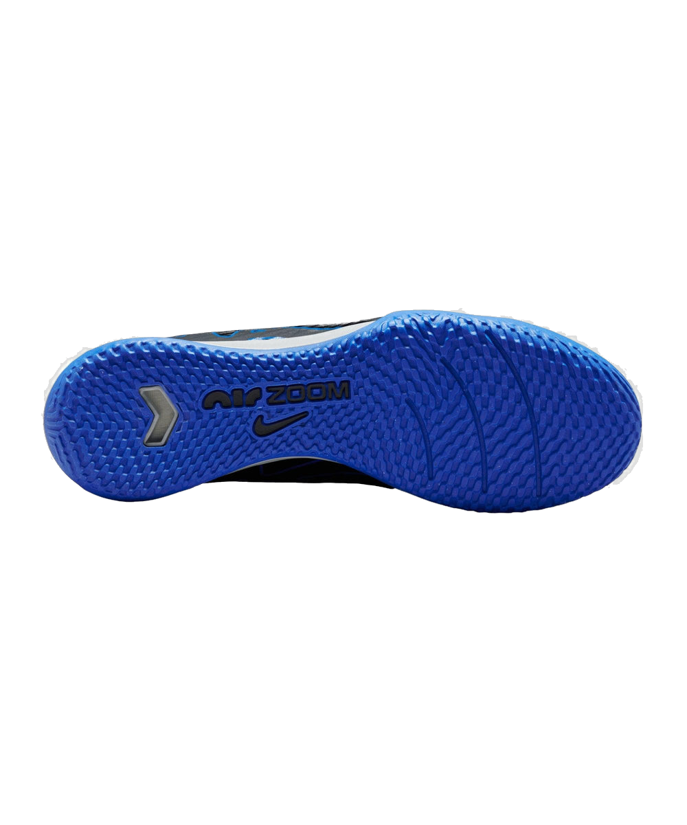Nike Men's Zoom Mercurial Vapor 15 Academy Soccer Shoes - Black / Blue