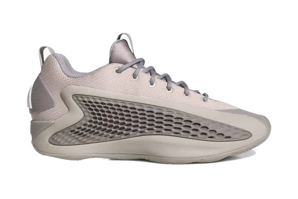 Adidas Men's Anthony Edwards 1 Low Shoes - Metallic Grey / Dove Grey / Cloud White