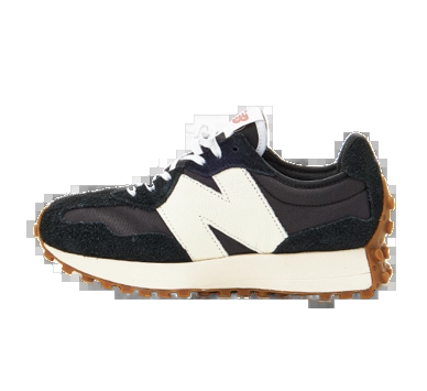 New Balance Women's 327 Shoes - Black / White / Mineral Red