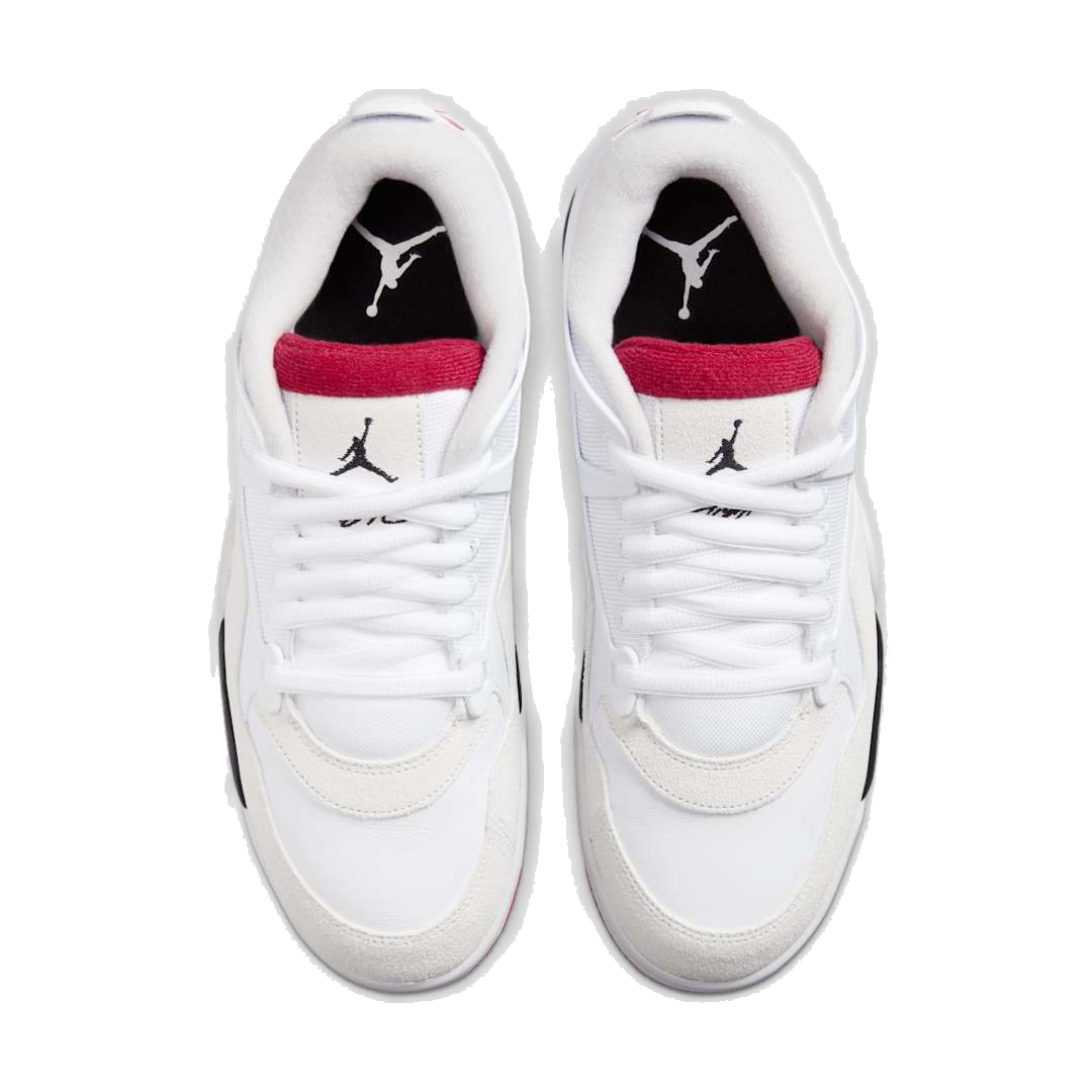 Nike Men's Air Jordan 4 Rm Shoes - White / Varsity Red / Black / Neutral Grey