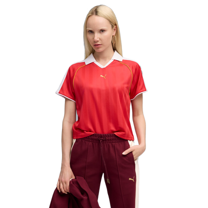 Puma Women's T7 Relaxed Soccer Jersey - For All Time Red