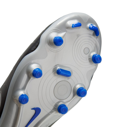 Nike Men's Tiempo Legend 10 Club Soccer Shoes - Black / Chrome / Hyper Royal