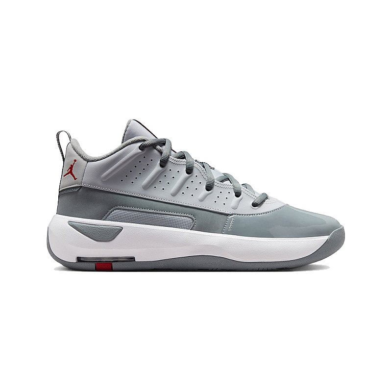 Nike Men's Jordan Max Aura 7 Shoes - Wolf Grey / Cool Grey / White / Varsity Red