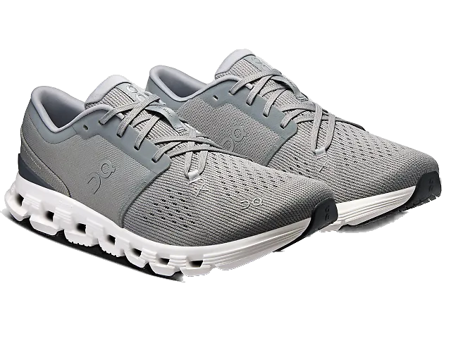 On Running Men's Cloud X 4 Shoes - Alloy / Ivory