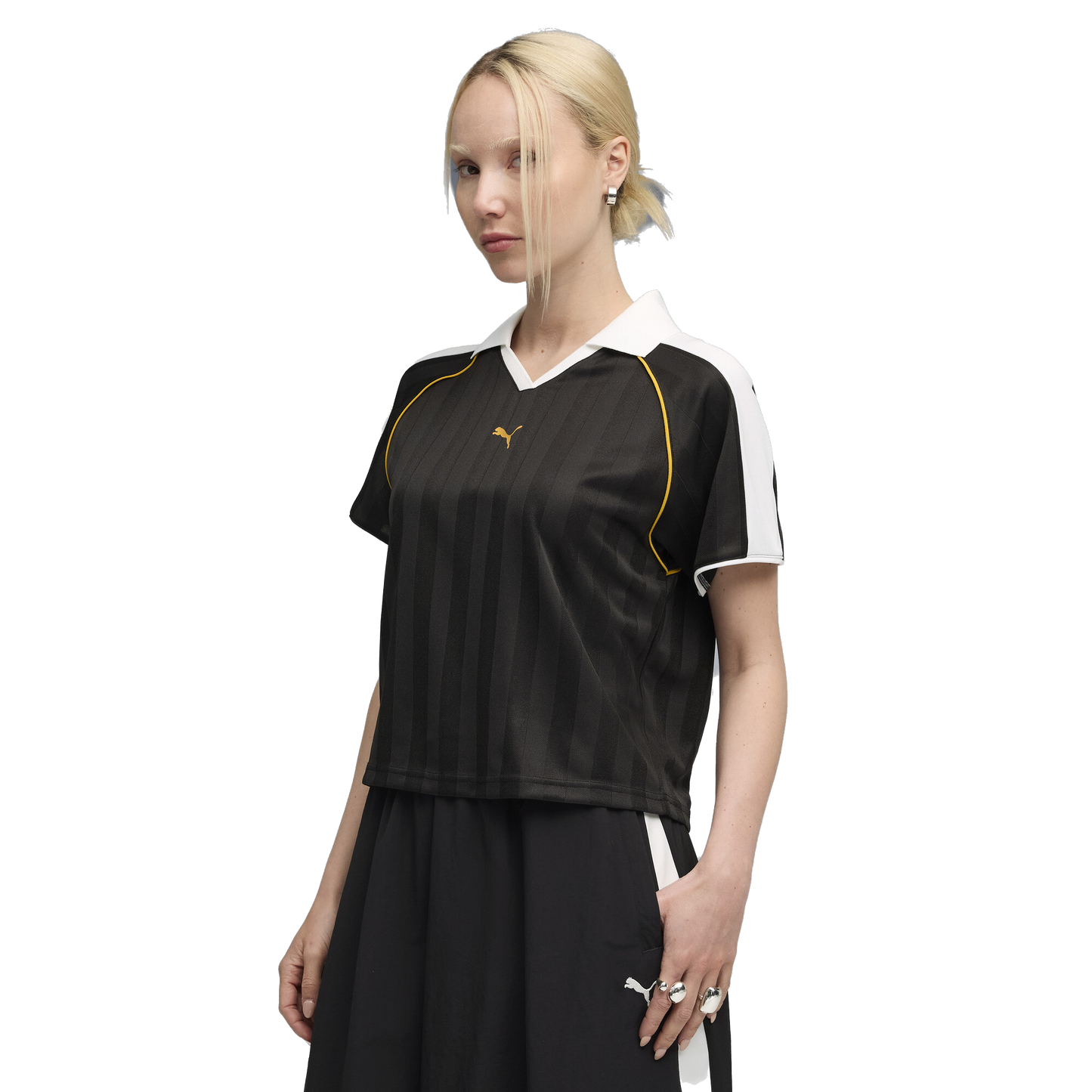 Puma Women's T7 Relaxed Football Jersey - Puma Black