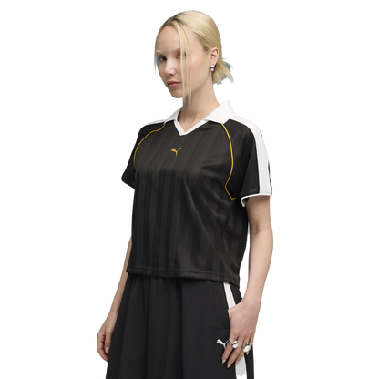 Puma Women's T7 Relaxed Football Jersey - Puma Black