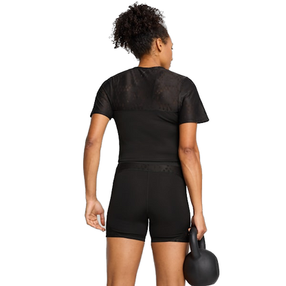 Puma Women's Lace Crop Top - Puma Black
