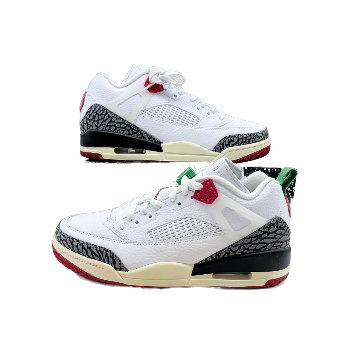 Nike Men's Jordan Spizike Low Shoes - White / Black / Sail / Varsity Red