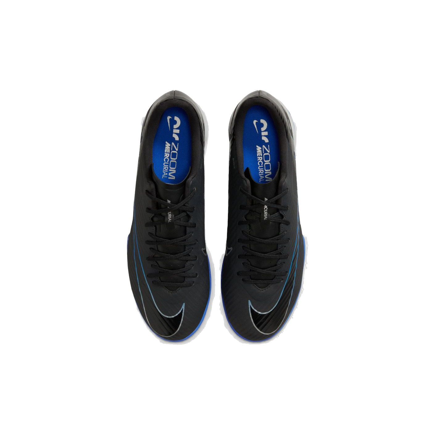 Nike Men's Zoom Mercurial Vapor 15 Academy Soccer Shoes - Black / Blue