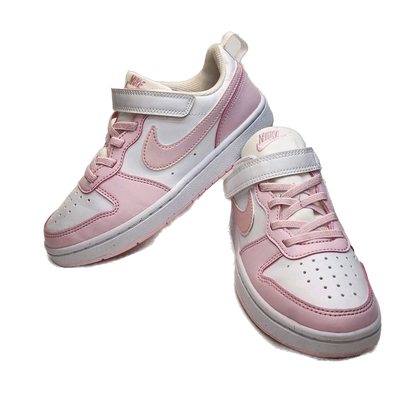 Nike Kids' Court Borough Low Recraft Shoes - White / Pink Foam