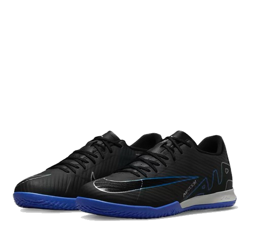 Nike Men's Zoom Mercurial Vapor 15 Academy Soccer Shoes - Black / Blue