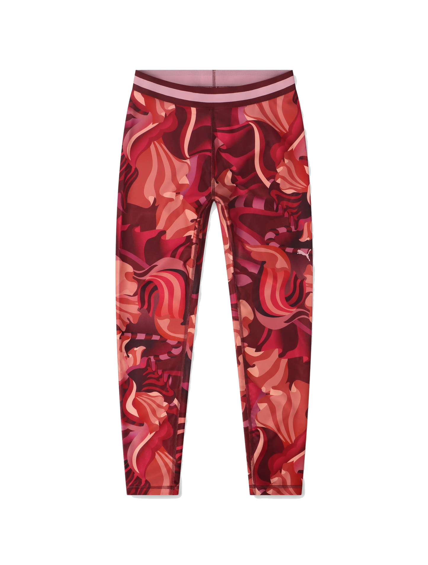 Puma Women's Strong Floral Ribbon Tight Leggings - Red