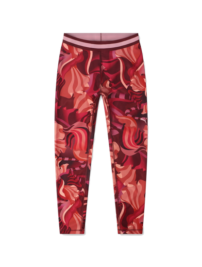 Puma Women's Strong Floral Ribbon Tight Leggings - Red