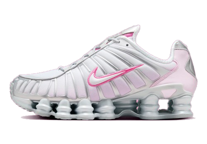 Nike Women's Shox Tl Shoes - Metallic Platinum / Pinksicle / Pink Foam / White / Flat Silver