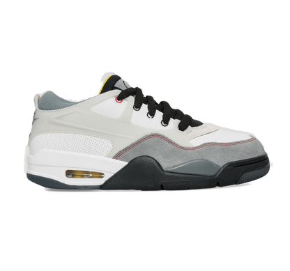Nike Men's Air Jordan 4 Rm Premium Shoes - White / Black / Smoke Grey / Fire Red
