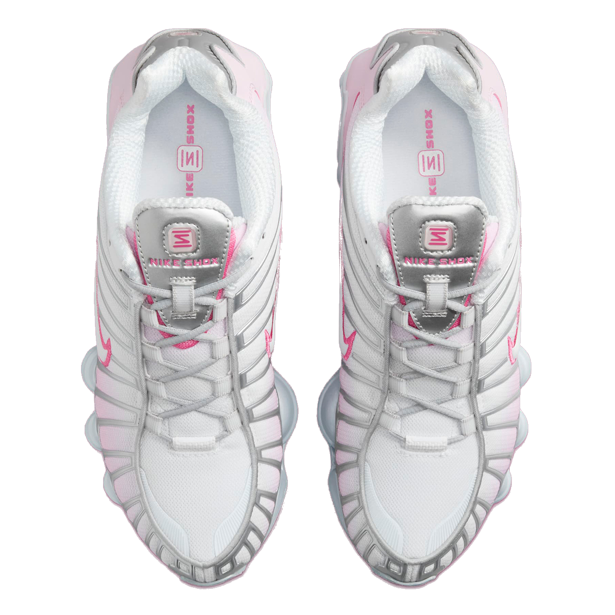 Nike Women's Shox Tl Shoes - Metallic Platinum / Pinksicle / Pink Foam / White / Flat Silver