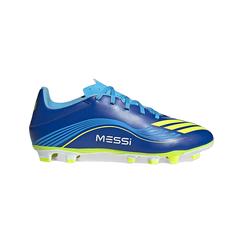 Adidas Men's F50 Messi Club Shoes - Royal Blue / Solar Yellow / Semi Blue Burst