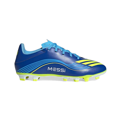Adidas Men's F50 Messi Club Shoes - Royal Blue / Solar Yellow / Semi Blue Burst