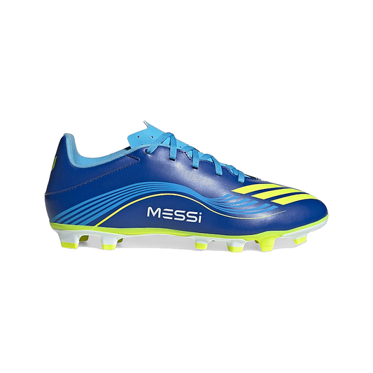 Adidas Men's F50 Messi Club Shoes - Royal Blue / Solar Yellow / Semi Blue Burst
