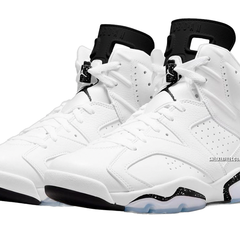 Nike Men's Jordan 6 Retro Shoes - White / Black