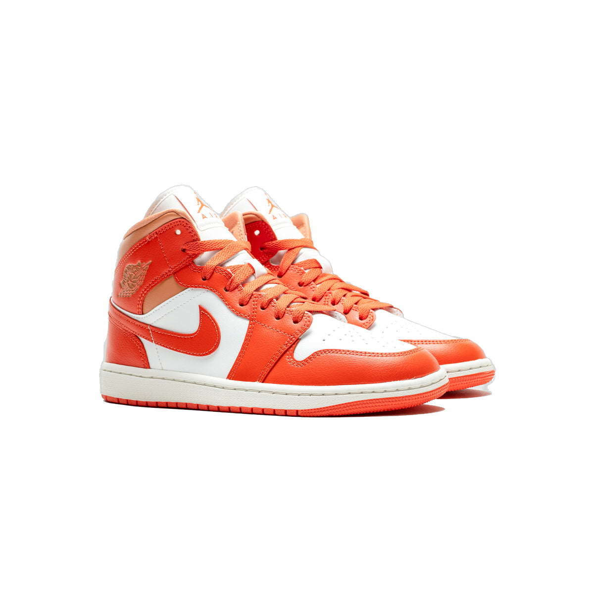 Nike Women's Air Jordan 1 Mid Shoes - Summit White / Amber Brown / Cosmic Clay