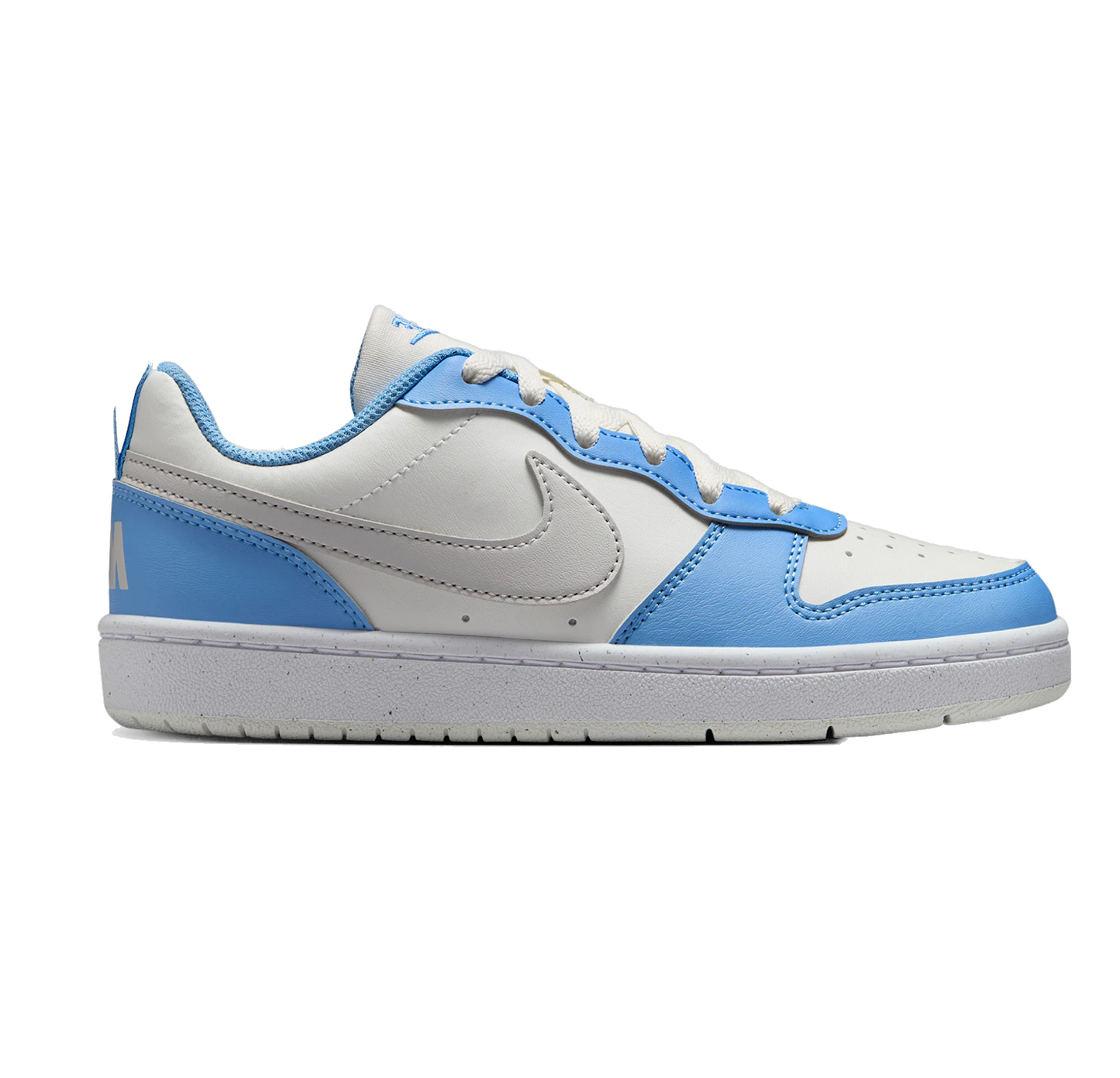 Nike Kids' Court Borough Low Recraft Shoes - Summit White / Cobalt Pulse / White / Vast Grey
