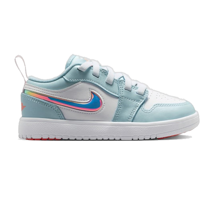 Nike Kids' Jordan 1 Low Alt Shoes - Ocean Bliss / White / Atomic Pink