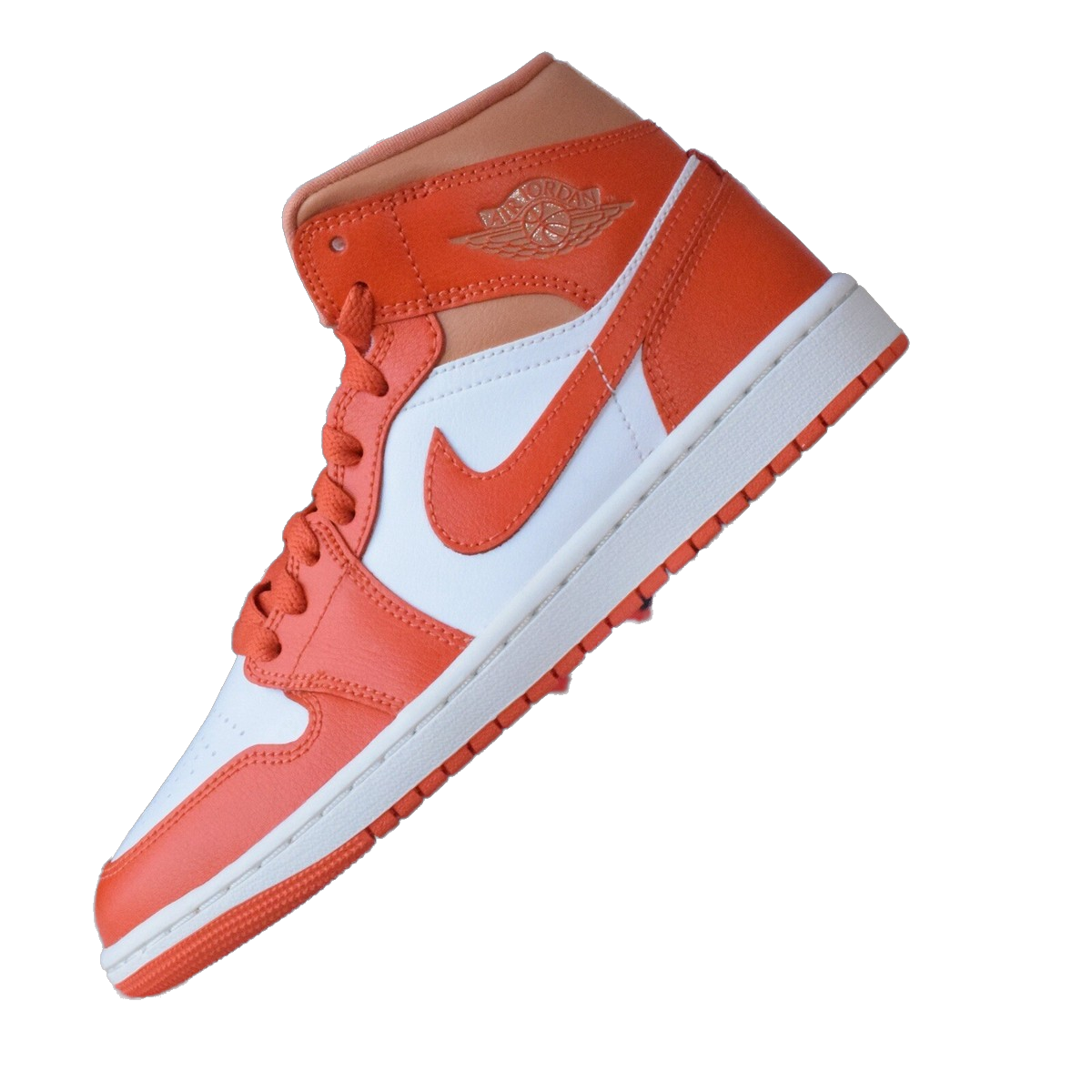 Nike Women's Air Jordan 1 Mid Shoes - Summit White / Amber Brown / Cosmic Clay