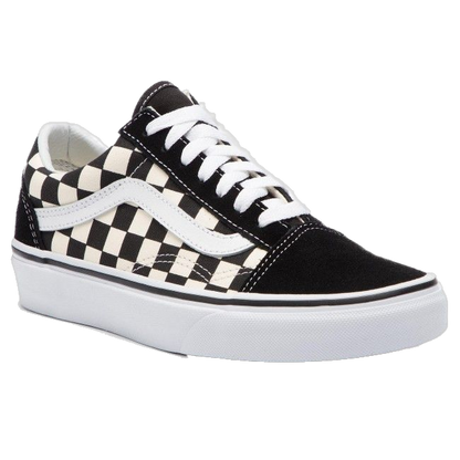Vans Unisex's Old Skool Shoes - Primary Check Black / White
