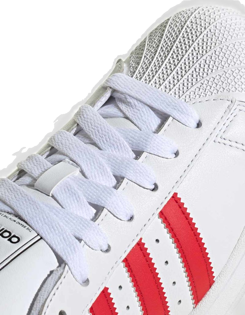 Adidas Men's Superstar Ii Shoes - Cloud White / Better Scarlet / Core Black
