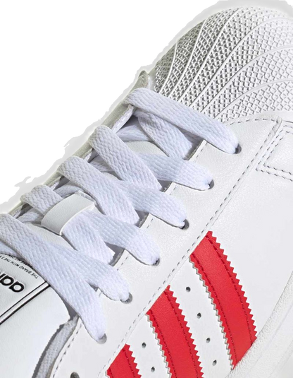 Adidas Men's Superstar Ii Shoes - Cloud White / Better Scarlet / Core Black