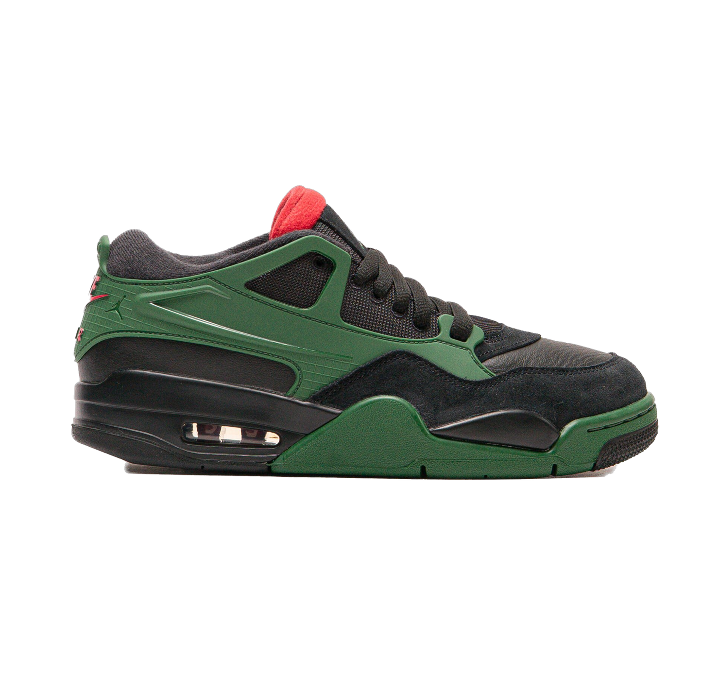 Nike Men's Air Jordan 4 Rm Shoes - Black / Gorge Green / University Red