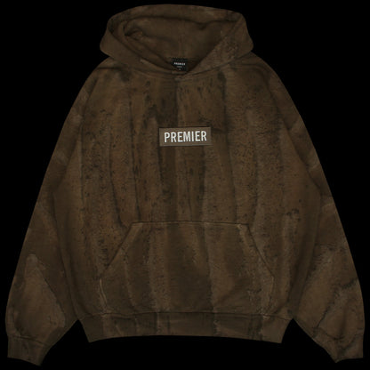 Drip Dyed Box Logo Hoodie