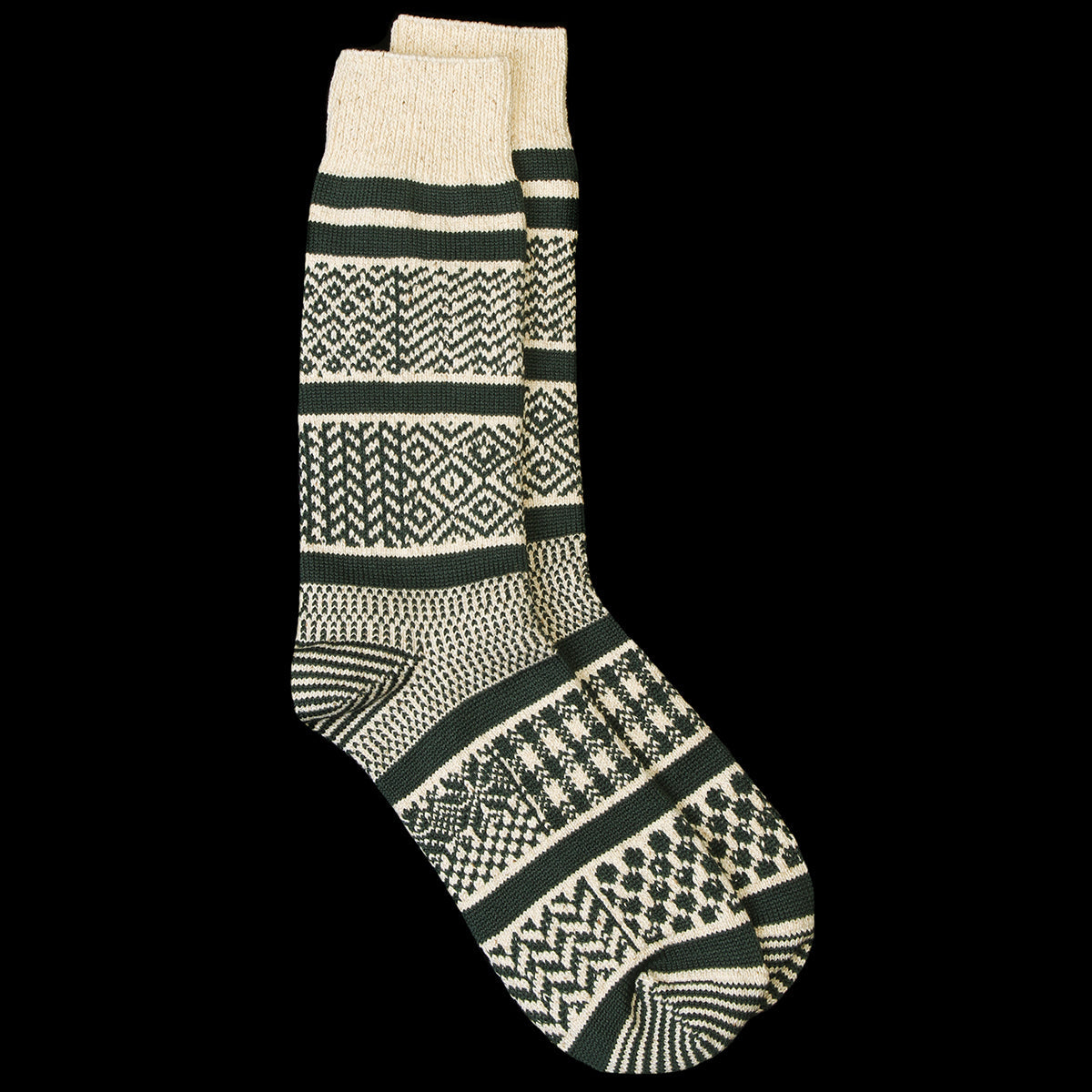 Multi Jacquard Crew Sock
