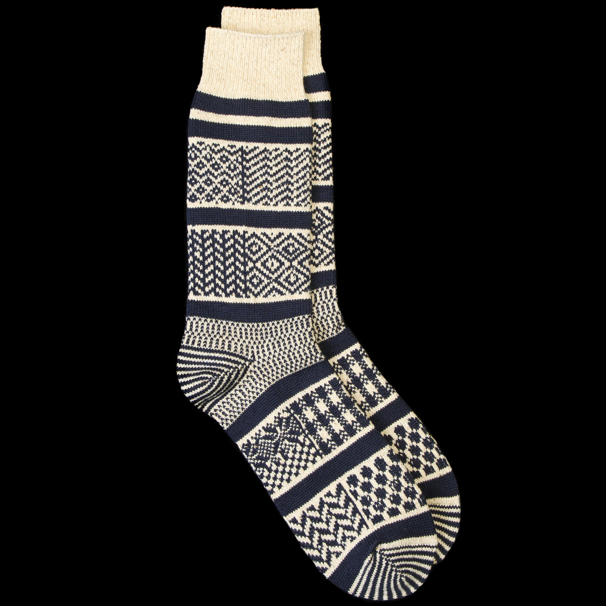Multi Jacquard Crew Sock