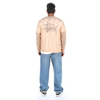 Loose Knit Cross Cable Sweater