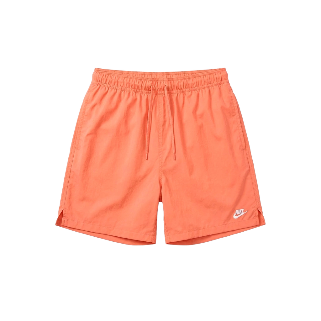 Nike Men's Club Short Apparel - Orange Frost / White