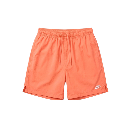 Nike Men's Club Short Apparel - Orange Frost / White