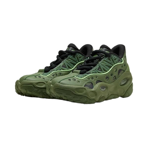 Puma Men's La France Rnr Camo Shoes - Avocado Green / Fizzy Light