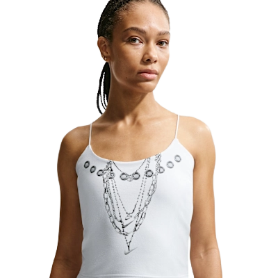 Nike Women's Sportswear Chill Knit Tight Cami Tank Apparel - Light Orewood Brown