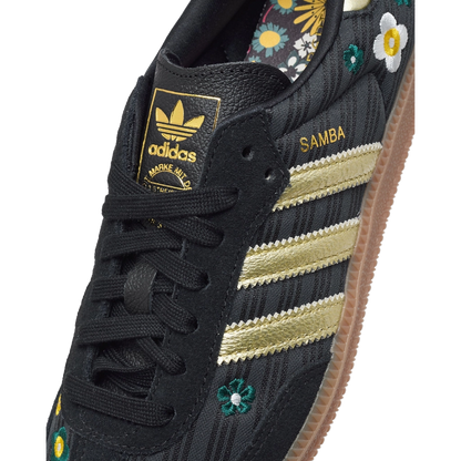 Adidas Women's Samba Og Liberty London Shoes - Core Black / Gold Metallic / Gum