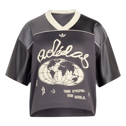 Adidas Women's Originals Cropped Soccer Jersey Apparel - Utility Black